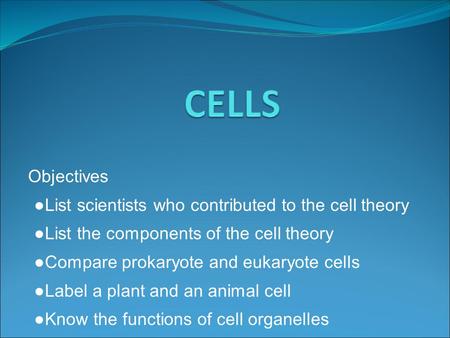 Early Contributions Robert Hooke - First person to see cells, he was looking at cork and noted that he saw a great many boxes. (1665) Anton van Leeuwenhoek.