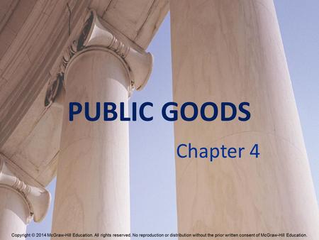 PUBLIC GOODS Chapter 4.