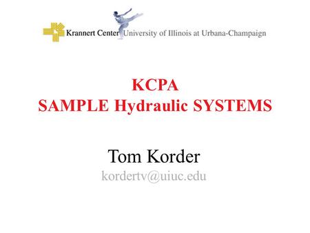 SAMPLE Hydraulic SYSTEMS