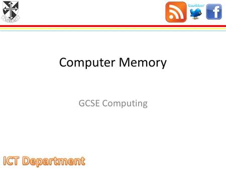 Computer Memory GCSE Computing.