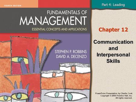 Communication and Interpersonal Skills