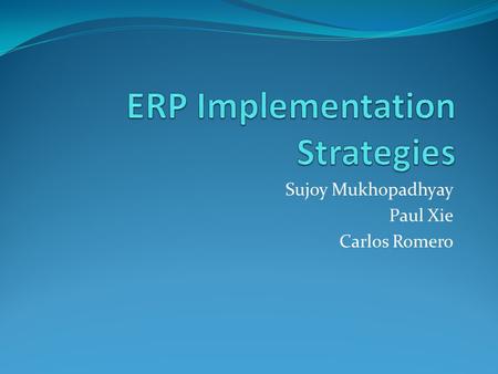 ERP Implementation Strategies