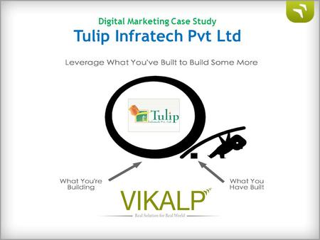 Digital Marketing Case Study Tulip Infratech Pvt Ltd.