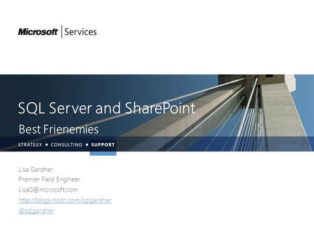 SQL Server and SharePoint