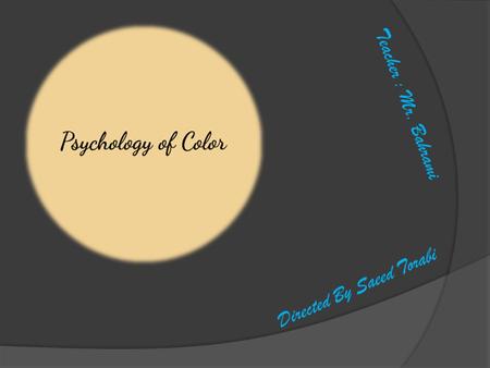 The psychology of color is based on the mental and emotional effects colors have on sighted people in all facets of life What is Color Psychology ?