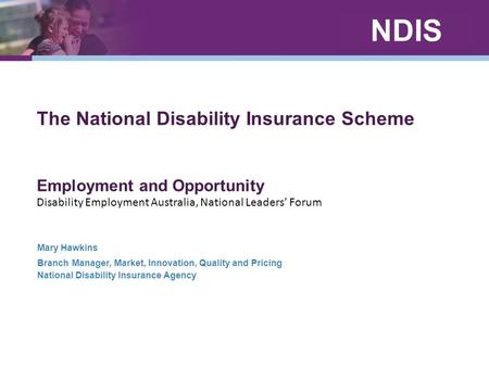 The National Disability Insurance Scheme