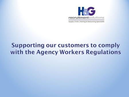 Overview Agency Works Regulations Questions & Discussion What can we do for our clients next? Introductions Update Purpose Overview & Timescales Options.