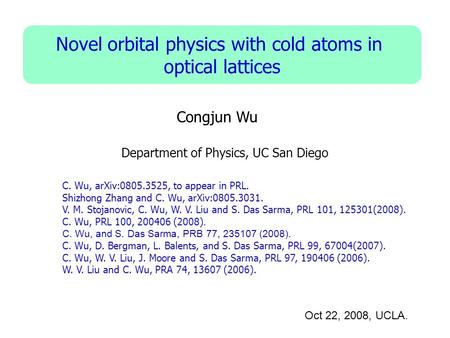 Novel orbital physics with cold atoms in optical lattices