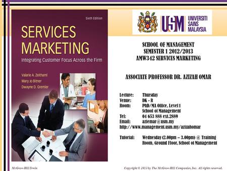 AMW342 SERVICES MARKETING