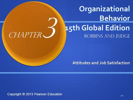 Organizational Behavior 15th Global Edition