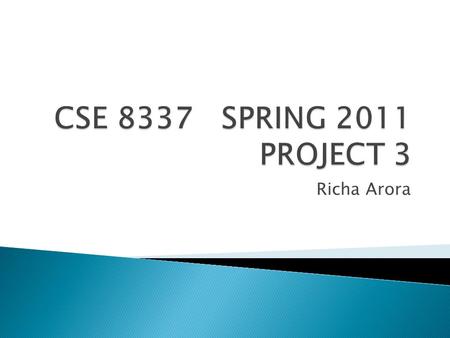 Richa Arora.  Tool Identified and Overview  Schema.xml  Tokenization, Stop words, and Synonym Handling  Indexing  Data Import Handler  Query format.