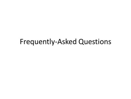 Frequently-Asked Questions. Additional Resources: FAQ – What is Cities for Life? What is Cities for Life? – Why implement this program in my local community?