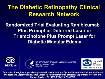 The Diabetic Retinopathy Clinical Research Network