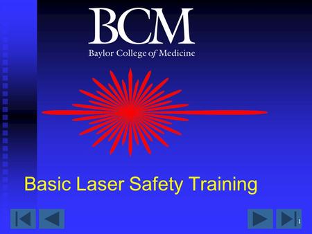 Basic Laser Safety Training