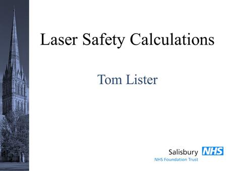 Laser Safety Calculations