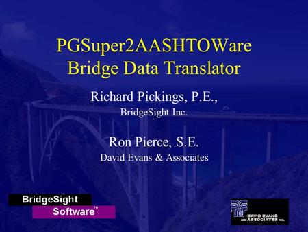 PGSuper2AASHTOWare Bridge Data Translator