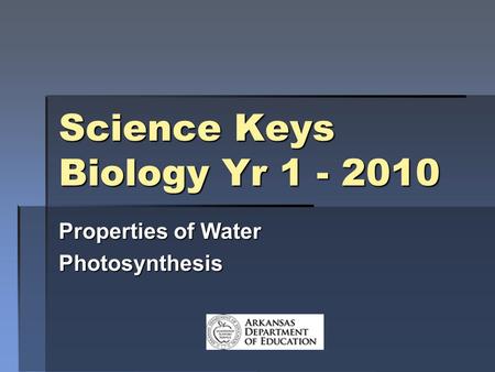 Science Keys Biology Yr