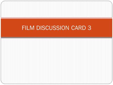 FILM DISCUSSION CARD 3. DROP-IN CENTRE UNMET NEEDS OF IDUS What are the needs of IDUs which cannot be provided for in outreach alone? Additional Services: