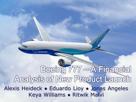 Boeing 777 – A Financial Analysis of New Product Launch