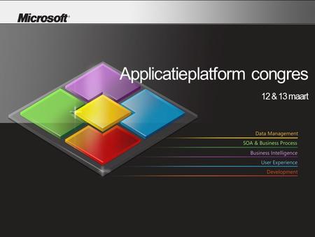 Applicatieplatform congres 12 & 13 maart. Sam Guckenheimer Microsoft Corporation.