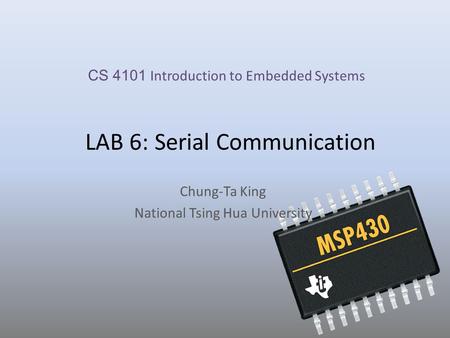 LAB 6: Serial Communication