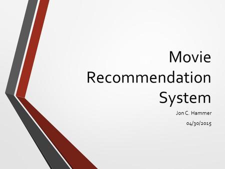 Movie Recommendation System