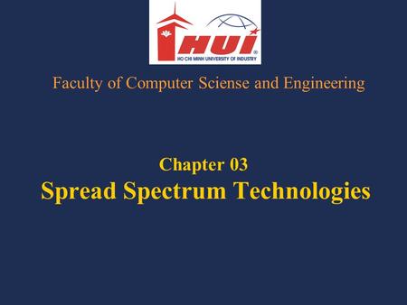 Chapter 03 Spread Spectrum Technologies