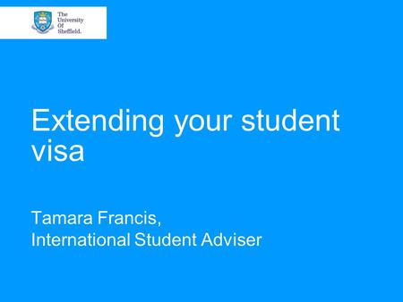 Extending your student visa