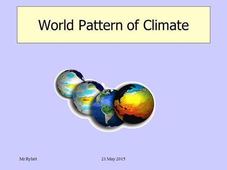 World Pattern of Climate