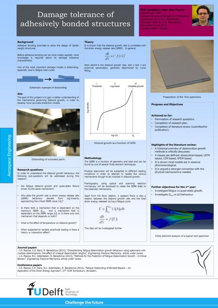 Damage tolerance of adhesively bonded structures Background Adhesive bonding promises to allow the design of lighter weight structures. Before adhesive.