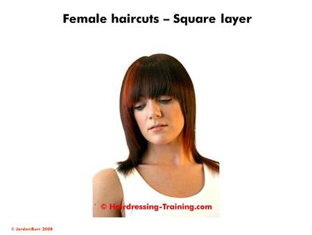 Female haircuts – Square layer