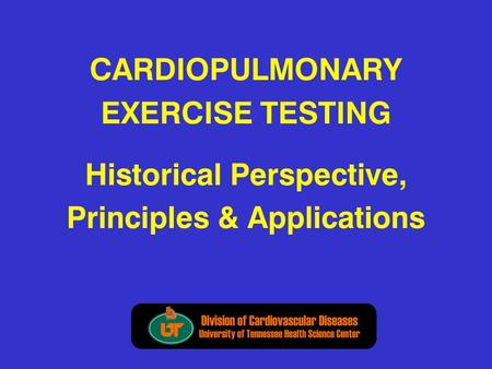 CARDIOPULMONARY EXERCISE TESTING