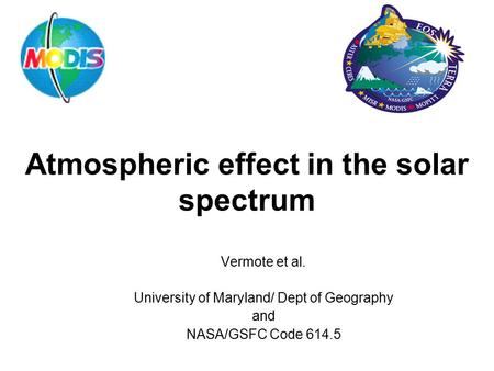 Atmospheric effect in the solar spectrum