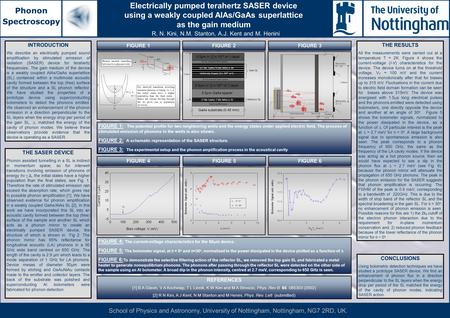 School of Physics and Astronomy, University of Nottingham, Nottingham, NG7 2RD, UK. Electrically pumped terahertz SASER device using a weakly coupled AlAs/GaAs.