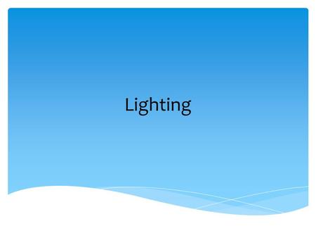 Lighting. Lighting Instruments Ellipsoidal Spot Light.