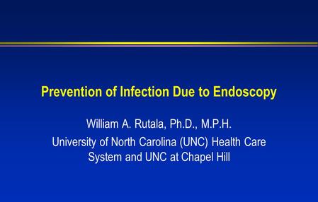 Prevention of Infection Due to Endoscopy