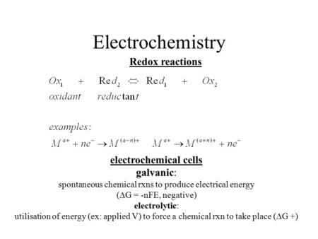 electrochemical cells