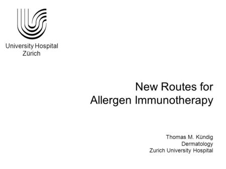 Allergen Immunotherapy