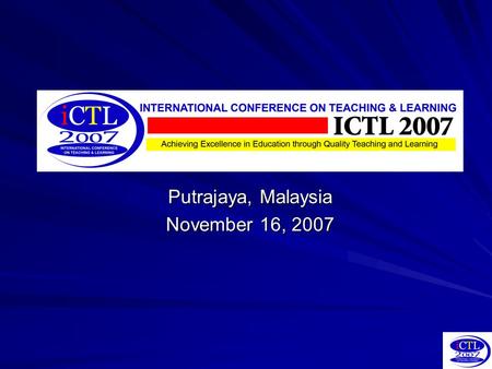 Putrajaya, Malaysia November 16, 2007. Issues of Quality Assurance in Off-Shore Degree Programs in Asia Stephen C. Dunnett Professor & Vice Provost for.