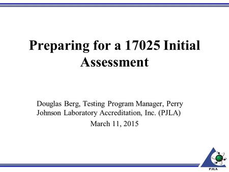 Preparing for a Initial Assessment