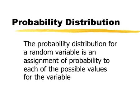 Probability Distribution