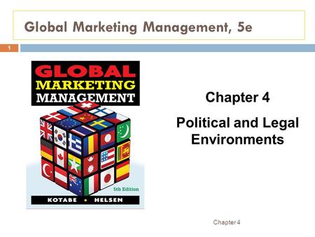 Global Marketing Management, 5e