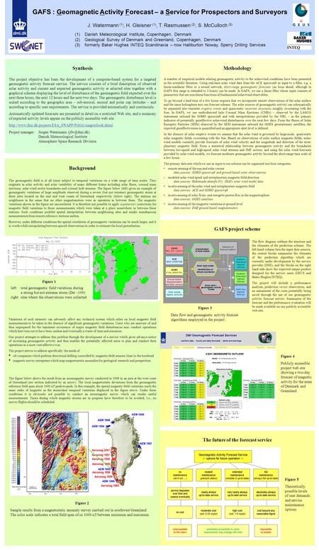 Synthesis The project objective has been the development of a computer-based system for a targeted geomagnetic activity forecast service. The service consists.