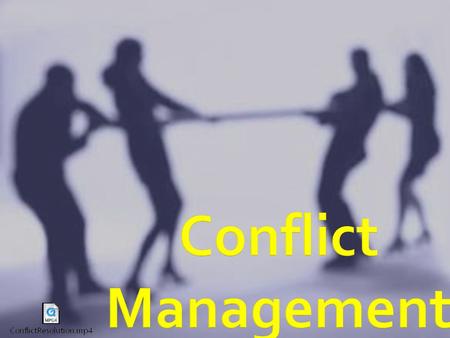 Conflict Management.