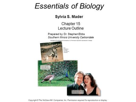 Essentials of Biology Sylvia S. Mader