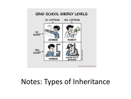 Notes: Types of Inheritance