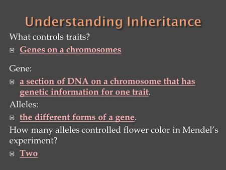 Understanding Inheritance