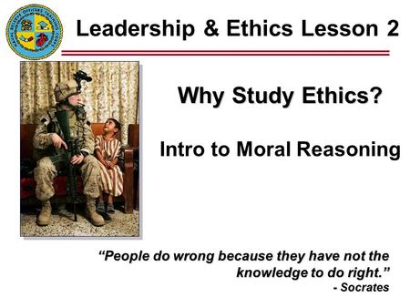 Leadership & Ethics Lesson 2