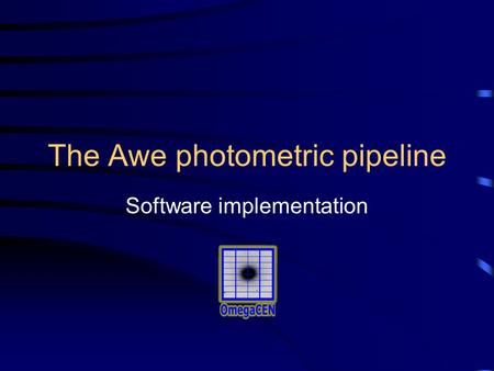 The Awe photometric pipeline Software implementation.