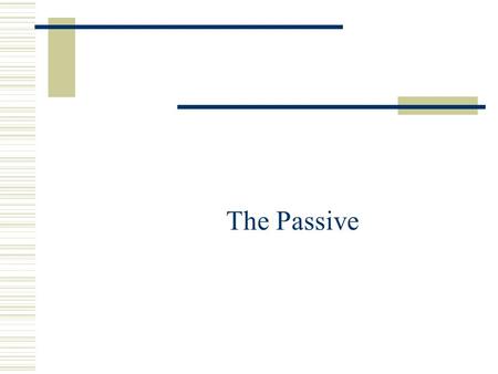 The Passive.  Used when the subject of the sentence is not the doer of the action, but rather what the action is directed at Compare: The secretary typed.